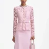 Pink Tailored Lace Midi Dress Pink Tailored Lace Midi Dress