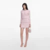 Pink Textured Cardigan