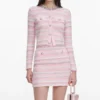 Pink Textured Cardigan