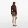 Plum Lace Ruffle Top