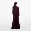 Plum Satin Pleated Maxi Dress Plum Satin Pleated Maxi Dress