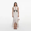 Polka Dot Halter Neck Midi Dress