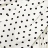 Polka Dot Satin Tie Side Mini Dress