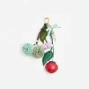 Pompom Flower Bag Charm Pompom Flower Bag Charm