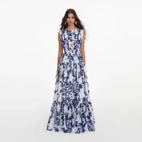 Printed Georgette Maxi Dress