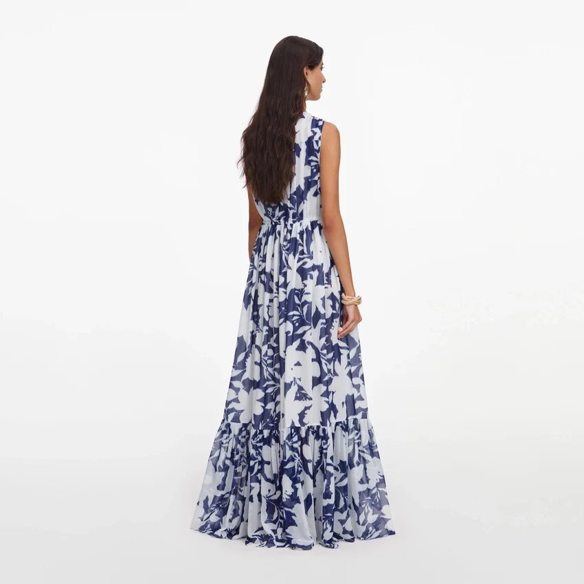 Printed Georgette Maxi Dress Printed Georgette Maxi Dress