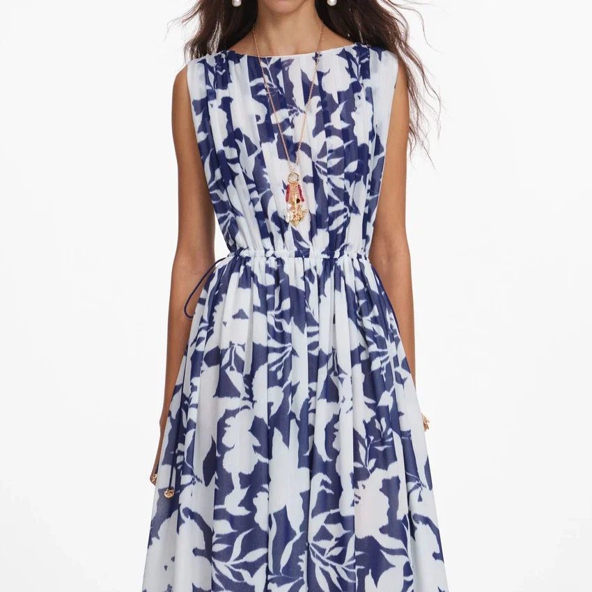 Printed Georgette Maxi Dress Printed Georgette Maxi Dress