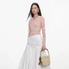 Raffia Charm Bucket Bag
