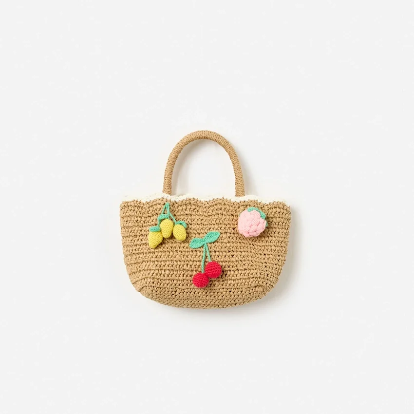 Raffia Fruit Tote Bag Raffia Fruit Tote Bag