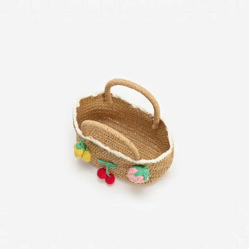Raffia Fruit Tote Bag Raffia Fruit Tote Bag