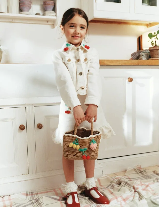 Raffia Fruit Tote Bag Raffia Fruit Tote Bag