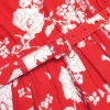 Red Floral Cotton Midi Dress
