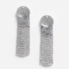 Round Crystal Droplet Earrings
