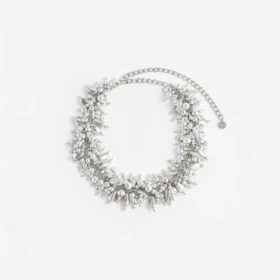 Silver Beaded Choker