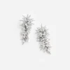 Silver Beaded Dangle Earring