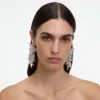 Silver Beaded Dangle Earring