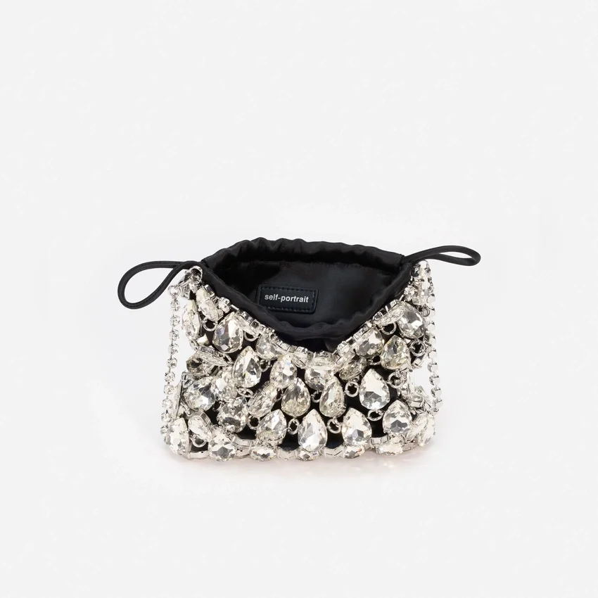 Silver Crystal Chainmail Mini Bag Silver Crystal Chainmail Mini Bag