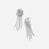 Silver Crystal Droplet Earrings