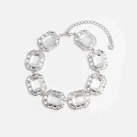 Silver Crystal Necklace