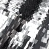 Silver Gradient Sequin Midi Skirt