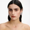 Silver Pearl Bow Drop Earrings Silver Pearl Bow Drop Earrings