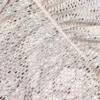 Silver Rhinestone Draped Mini Dress