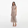 Silver Sequin Embellished Midi Dress Silver Sequin Embellished Midi Dress
