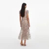 Silver Sequin Embellished Midi Dress Silver Sequin Embellished Midi Dress