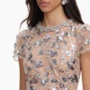 Silver Sequin Embellished Midi Dress Silver Sequin Embellished Midi Dress