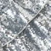 Silver Sequin Tiered Skirt
