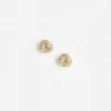 Small Gold Crystal Knot Earring