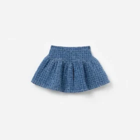 Textured Denim Skirt