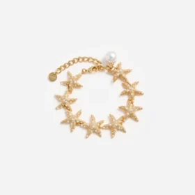 Textured Gold Sea Star Bracelet
