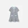 Textured Stripe Knit Dress