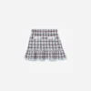 Textured Stripe Knit Skirt