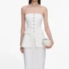 White Bandeau Maxi Dress