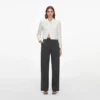 White Boucle Boxy Jacket