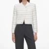 White Boucle Boxy Jacket