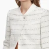 White Boucle Boxy Jacket
