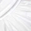 White Cotton Asymmetric Midi Skirt