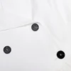 White Cotton Double Breasted Mini Dress