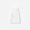 White Crepe Sequin Flower Dress