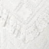 White Crochet Broderie Lace Top