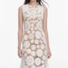 White Crochet Maxi Dress