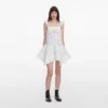 White Embroidered Mini Dress