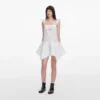 White Embroidered Mini Dress