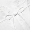 White Embroidered Playsuit