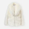 White Faux Fur Coat