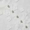 White Floral Crochet Top