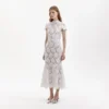 White Flower Lace Midi Dress White Flower Lace Midi Dress